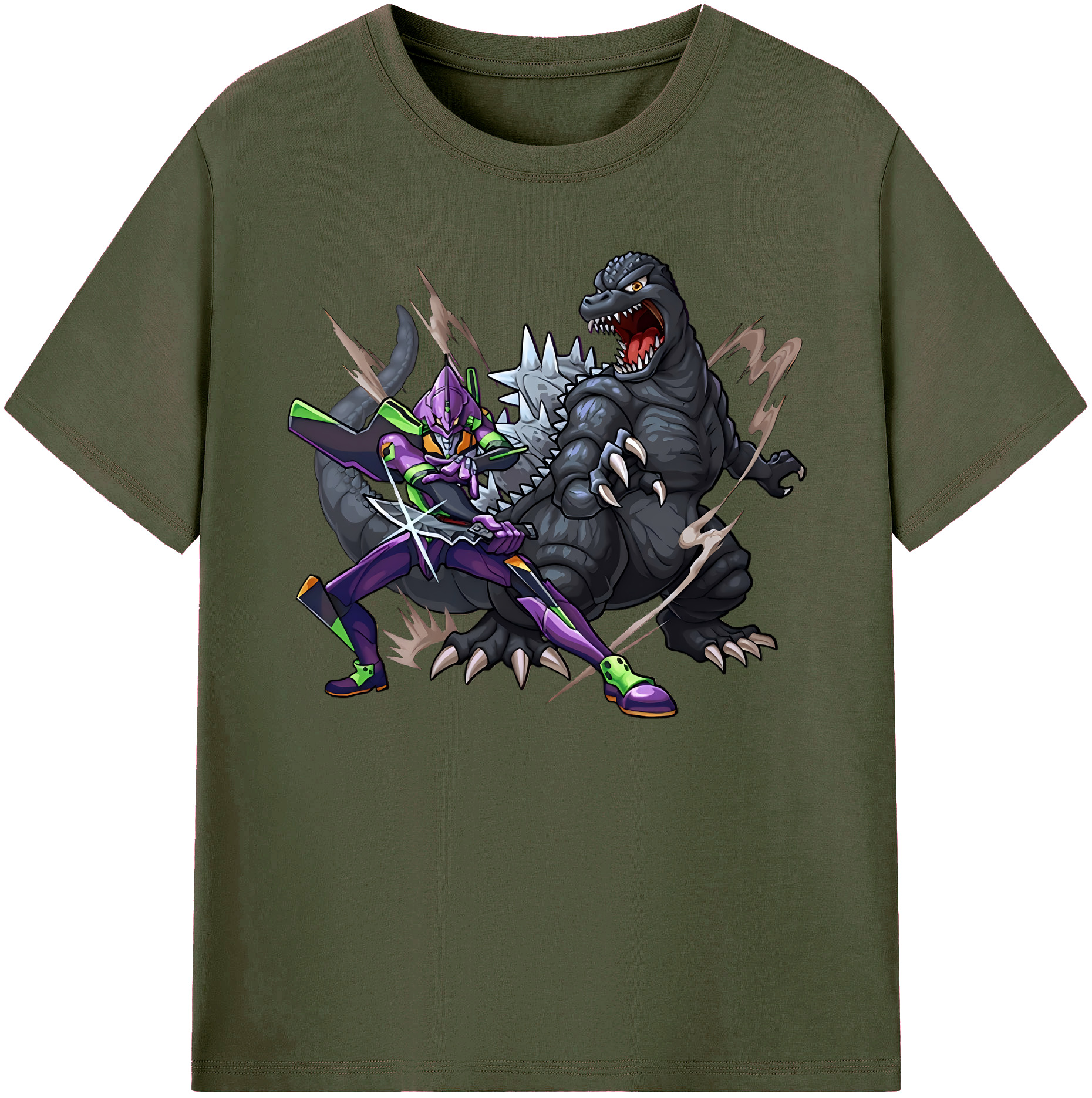 （画像用） EVA 新世紀エヴァンゲリオン 綿100％ メンズ半袖Tシャツ｜肌触りやわらか＆通気性